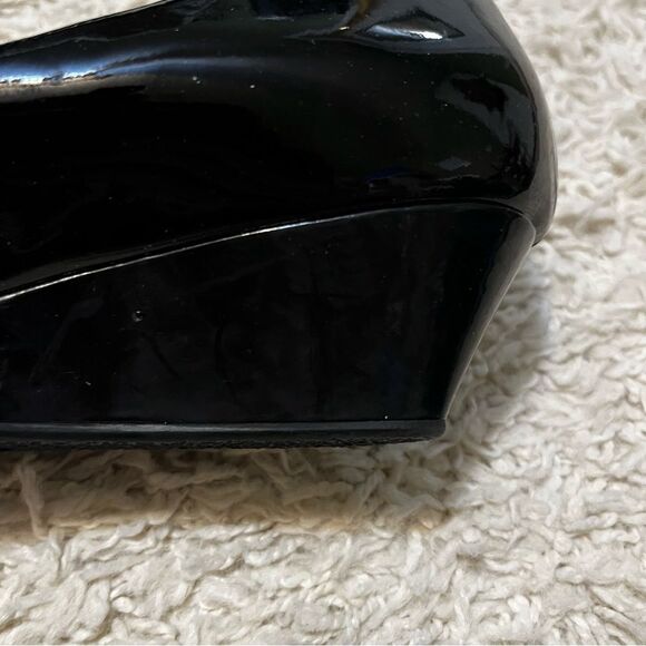 Kate Spade Black Bow Wedge size 7B - Picture 7 of 14